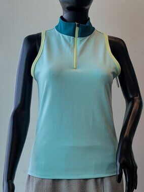 Zelos Sleeveless Mock Neck Sports Top